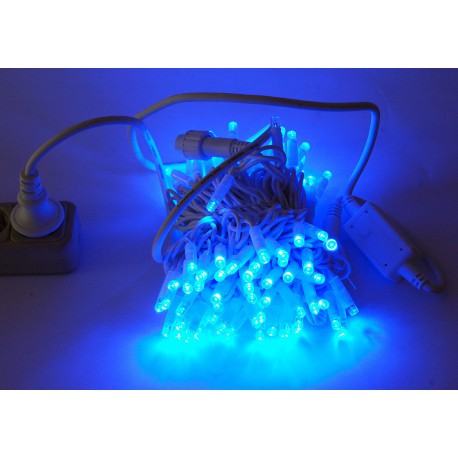 Гирлянда светодиодная уличная «Нить» 100 Led синий 10 м