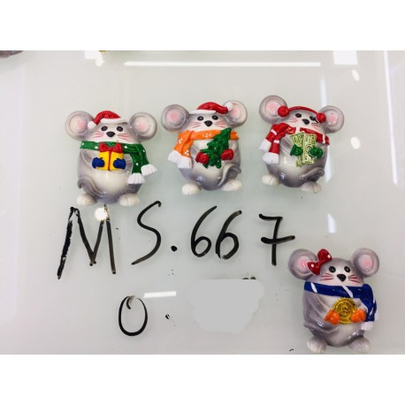 Магнит керамический мышка 2020 № 667