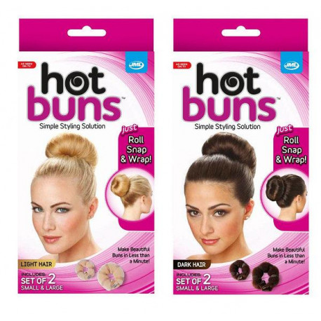 Валики на кнопках для создания объёмной причёски "Hot buns"