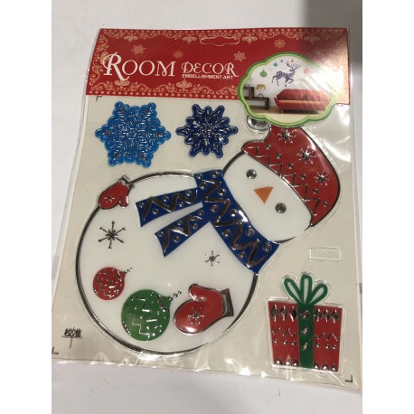 Новогодние декоративные наклейки «Room Decor» на стекло (20 × 20 см)