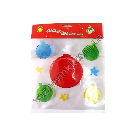 Силиконовые наклейки на окна Choosing Porcelain MerryCristmas