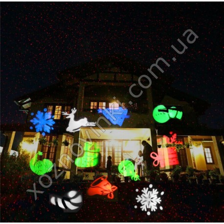 Уличный Лазерный Проектор Star Shower Laser Light Новогодние фигурки с пультом