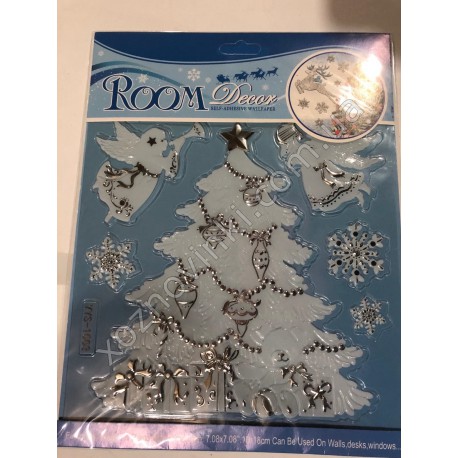 Новогодние декоративные наклейки «Room Decor» на стекло (20 × 20 см)
