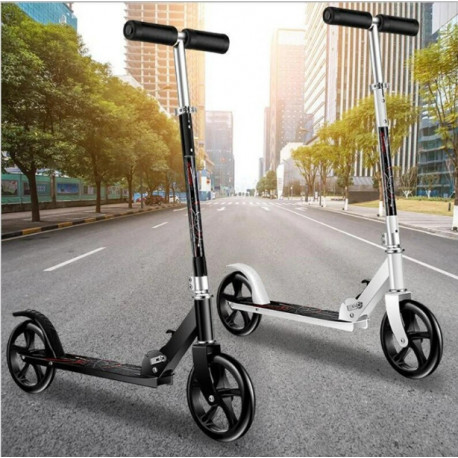 Двухколёсный самокат Scooter 888 для подростков складной с подножкой Scooter BT-3 (6)