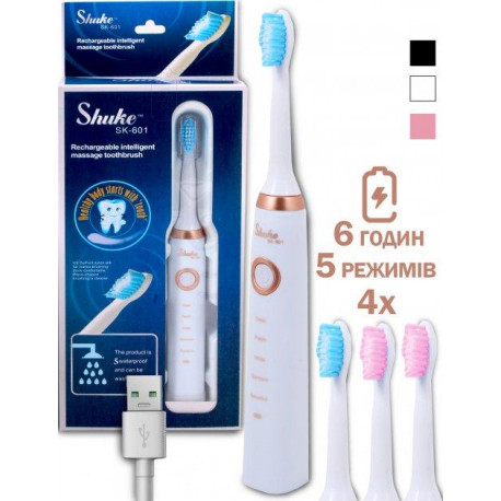 Зубная Щетка на Батарейках Зубная Электрощетка Shuke