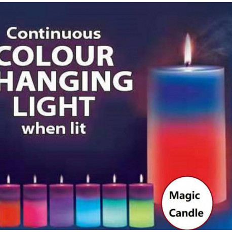 Восковая декоративная свеча Mood Magic с настоящим пламенем и LED подсветкой