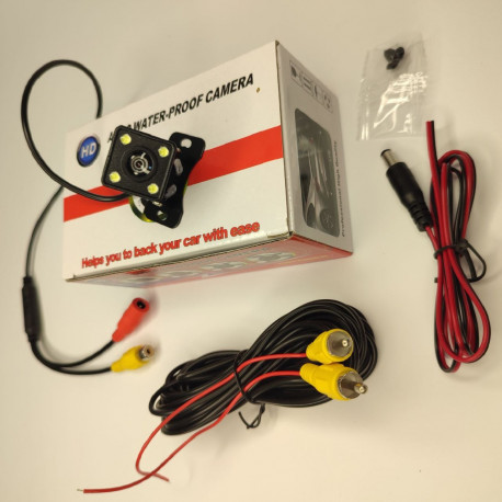 Камера заднего вида с 4LED ночным видением и 5-контактным удлинителем HD AUTO WATERPROOF CAMERA