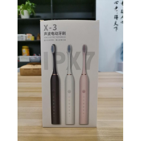 Электрическая зубная щетка SONIC TOOTHBRUSH X-3, 6 режимов 4 насадки, звуковая зубная щетка