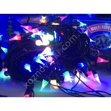 Светодиодная гирлянда "Капельки" 100 Led 8 м мульти №