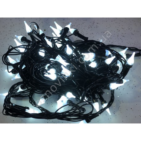 Светодиодная гирлянда "Капельки" 100 Led 8 м холодно-белый №