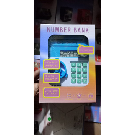 Копилка детский сейф с кодовым замком number bank