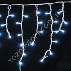 Светодиодная бахрома 3.1*0.5 м, 100 холодно — белых LED ламп белый ПВХ