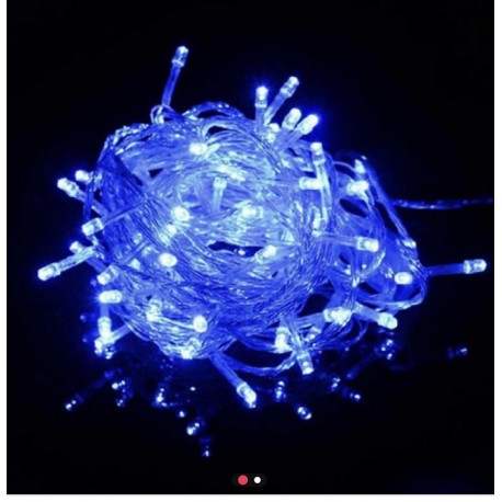 Гирлянда нить силиконовый провод 100 ламп LED