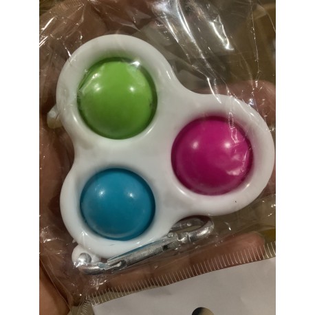 Антистресс POP IT Брелок Пупырка Simple Dimple Тройной Игрушка для Снятия Стресса