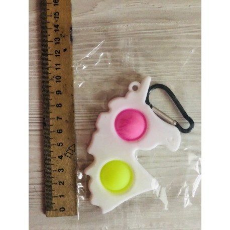 Антистресс POP IT Брелок Пупырка Simple Dimple Единорог! Игрушка для Снятия Стресса