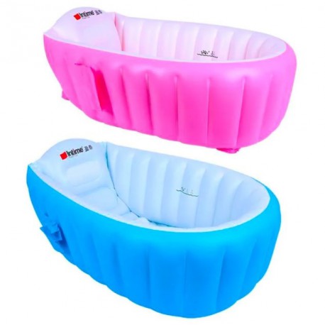 Детская ванна Intime Plastics Baby Bath (98x65x28cм) (Синий и розовый)