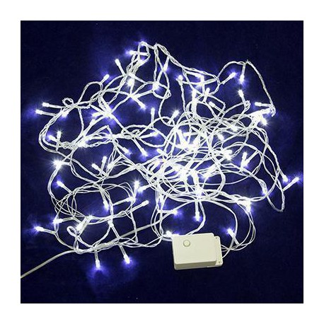 Гирлянда нить силиконовый провод 500 ламп LED Белый