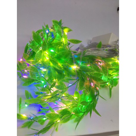 Штора листья (Роса) 3х1м мульти 200 LED