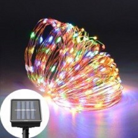 Гирлянда на солнечных батареях 100LED 10м с режимами Мульти