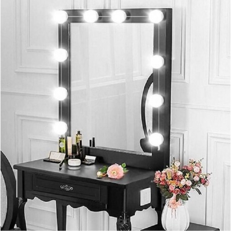 LED лампочки для гримерного зеркала Vanity Mirror Lights 10 шт на липучках 3 режима