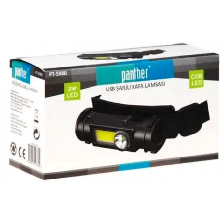 Налобный фонарь Panther PT-5980 USB с аккумулятором