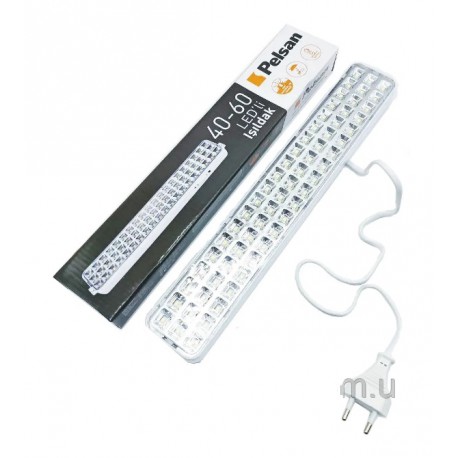 Фонарь светодиодный Pelsan 60 LED аккумуляторный (18650) аварийного освещения