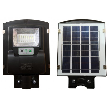Уличный фонарь на столб UKC 5621 1VPP 45W, солнечная батарея, черный