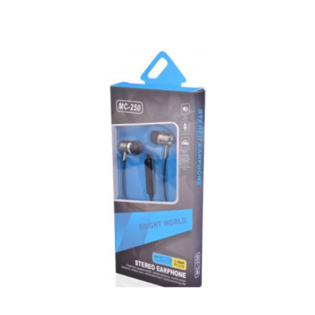 Наушники STEREO EARPHONE MC-250 проводные