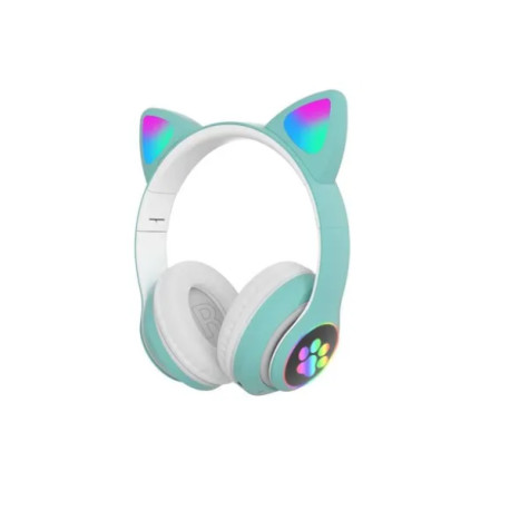 Наушники CAT с кошачьими ушками STN-28 Bluetooth (Розовый,Синий,Бирюза,Чёрный)(60)