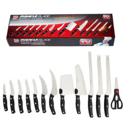 Набор профессиональных кухонных ножей Miracle Blade 13 в 1 LK2303-13/LK202307-17 (20)