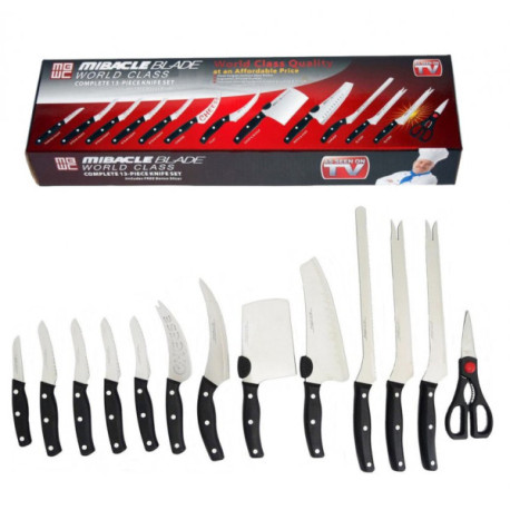 Набор профессиональных кухонных ножей Miracle Blade 13 в 1 LK2303-13/LK202307-17 (20)