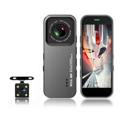 Видеорегистратор автомобильный Full HD 701 DVR 2 камеры с монитором записью