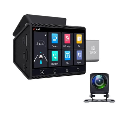 Видеорегистратор DVR K11 2камеры ADAS 3&quot Full HD 4G GPS WiFi BT Android 8.1
