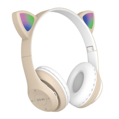 Наушники беспроводные Bluetooth CAT ST71M (Красный,Чёрный,Розовый,Голубой,Бежевый,Салатовый) (100)