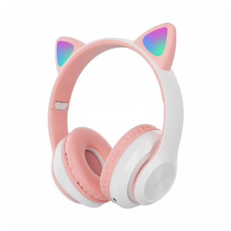 Наушники беспроводные Bluetooth CAT STN-99 (Сиреневый,Чёрный,Розовый,Голубой,Бирюза) (60)