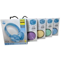 Наушники Bluetooth XY-211 (Розовый,Зелёный,Жёлтый,Голубой,Сиреневый) (60)
