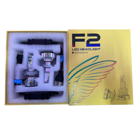 LED лампы для фар F2 H4 Solar (50)