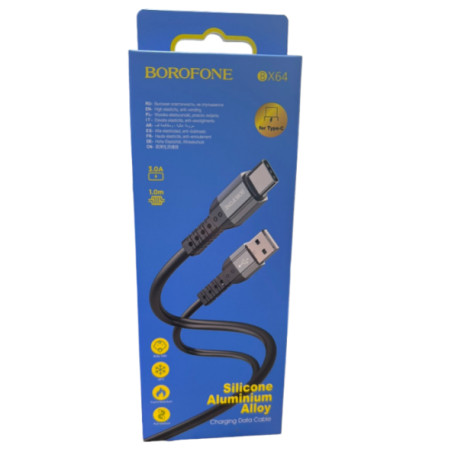 Кабель BOROFONE BX64 3,0A Type-C (360)