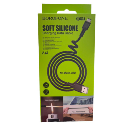 Кабель BOROFONE BX31 2.4A SOFT SILICONE MICRO (144)