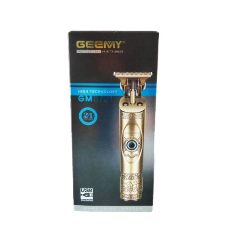 Акумуляторна машинка для стрижки Geemy GM-6721 Нержавіюча сталь(60)