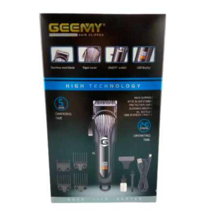 Машинка для стрижки Geemy GM-6723 із акумулятором.(40)