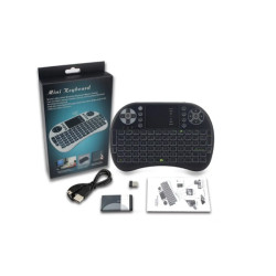 Беспроводная клавиатура Mini Keyboard Backlit с тачпадом и подсветкой i8 (100)