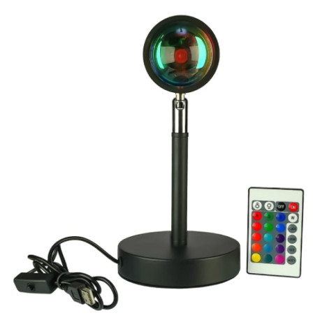 Проекционная лампа SUNSET RGB с эффектом заката с пультом LK202307-48/LK202309-24 (60)