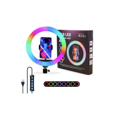 Лампа кольцевая RGB MJ30 (20)