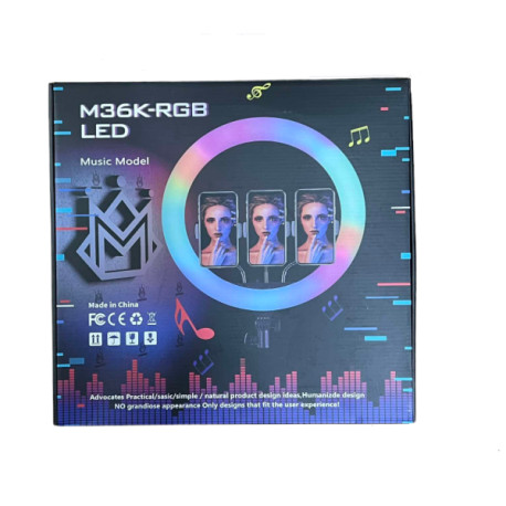 Лампа кольцевая YYMK36 RGB (20)