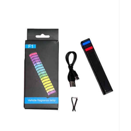 Автомобильная ароматическая лампа с микрофоном RGB F1 (100)
