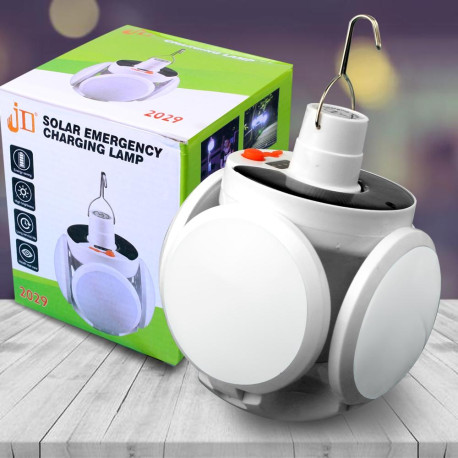 Лампа аккумуляторная подвесная на солнечной батарее JG BL 2029-1, с USB - Фонарь для кемпинга с крючком