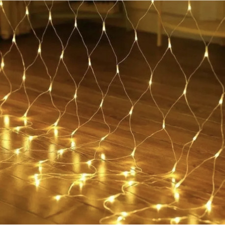Світлодіодна гірлянда сітка( 1.5х1.5 м 120 Led) Теплий білий