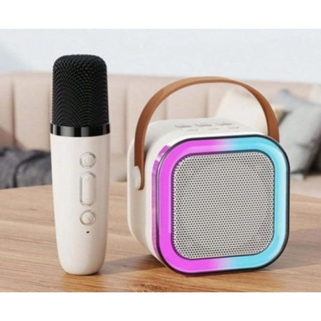Портативная Bluetooth-К11 колонка для караоке с беспроводным микрофоном и сабвуфером