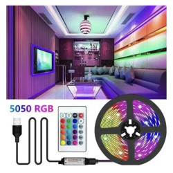 Світлодіодна стрічка RGB LED підсвічування для телевізора та монітора з пультом д/в USB 2 метри